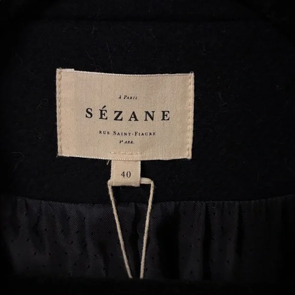 NWT Sezanne Johnson Coat Navy Size 8 - Picture 6 of 13